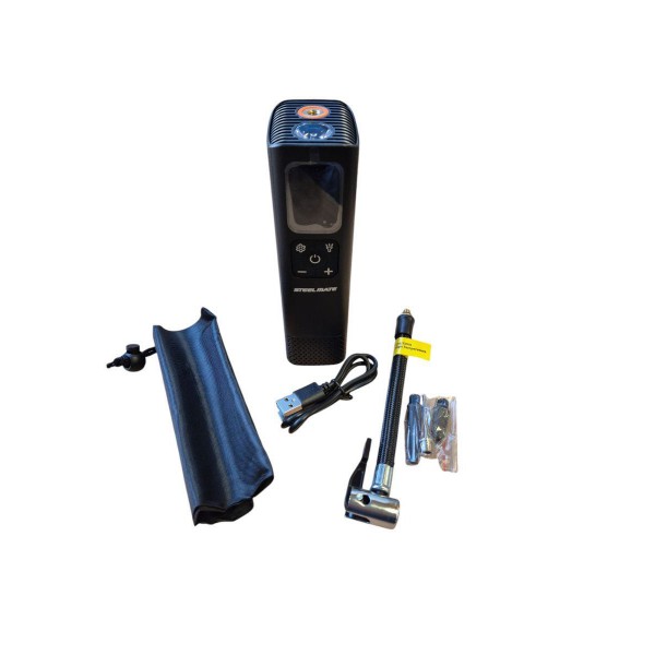 Mini Τρόμπα Αέρος Χεριού Steelmate T15B Με Φακό  