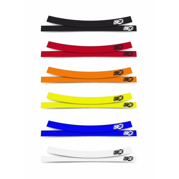 FULL Wheels Stickers Kit S3 for Trial/Enduro Black