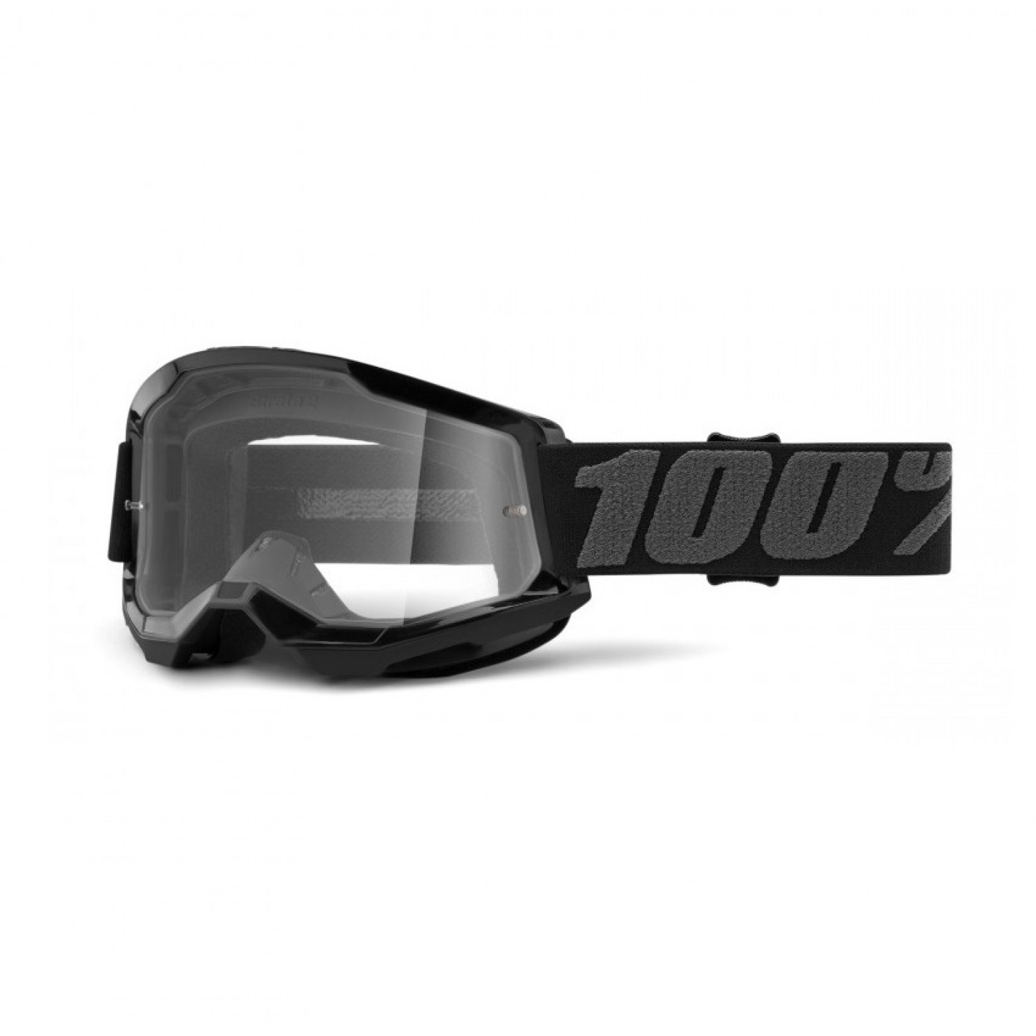 Μάσκα 100% STRATA 2 BLACK – CLEAR LENS