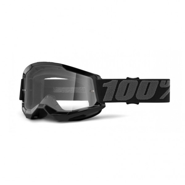 Μάσκα 100% STRATA 2 BLACK – CLEAR LENS