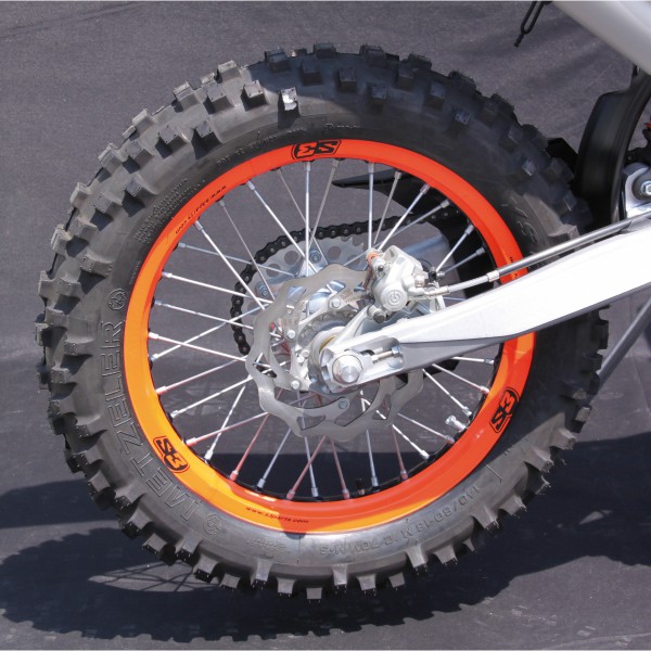 FULL Wheels Stickers Kit S3 for Trial/Enduro Black