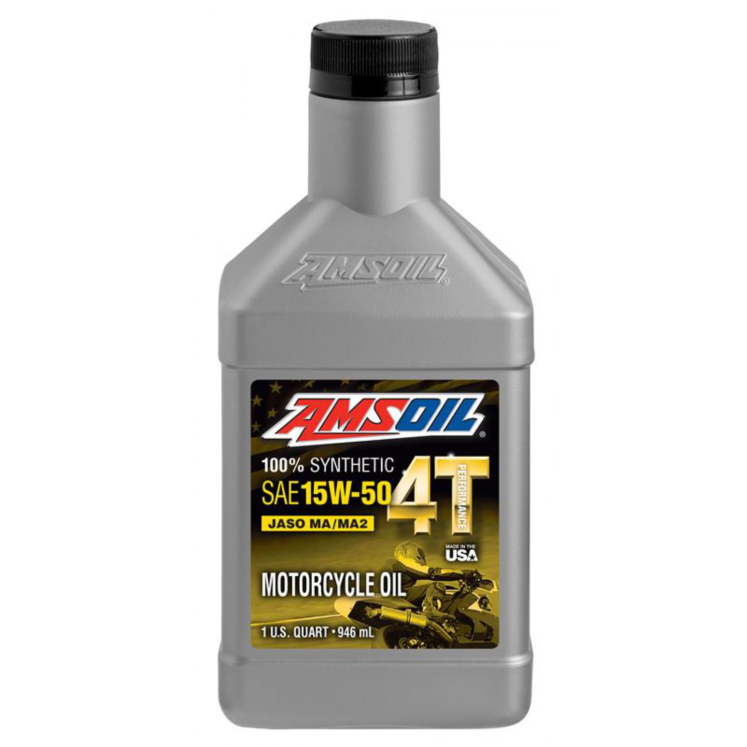 Λιπαντικό AMSOIL 15W50 100% SYNTHETIC 4T PERFORMANCE OIL (946ml)