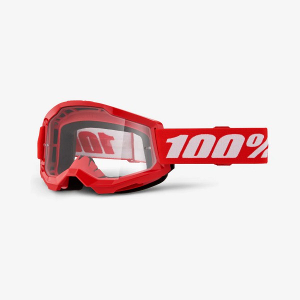 Μάσκα 100% STRATA 2 RED– CLEAR LENS