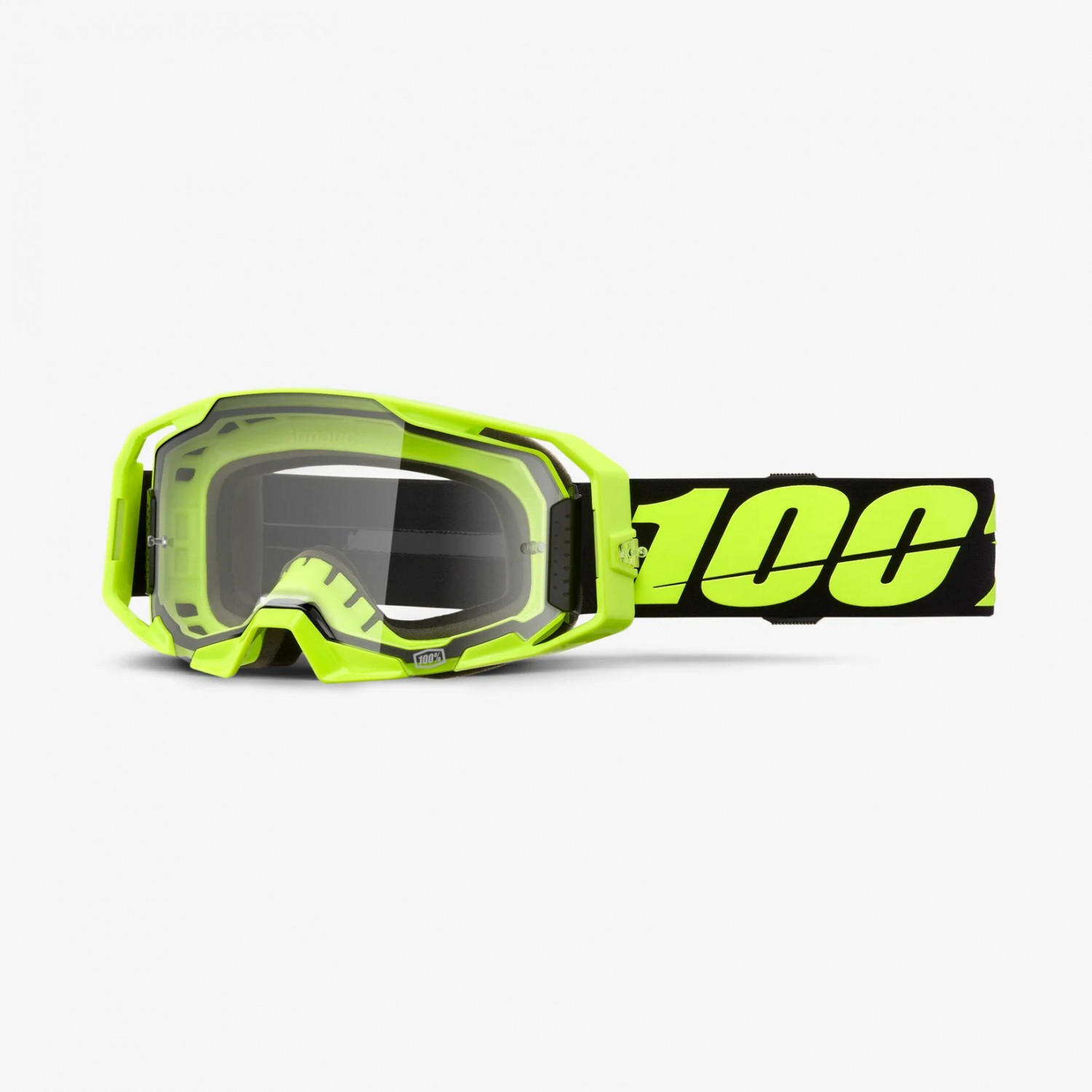 Μάσκα 100% ARMATIC  NEON YELLOW - CLEAR LENS